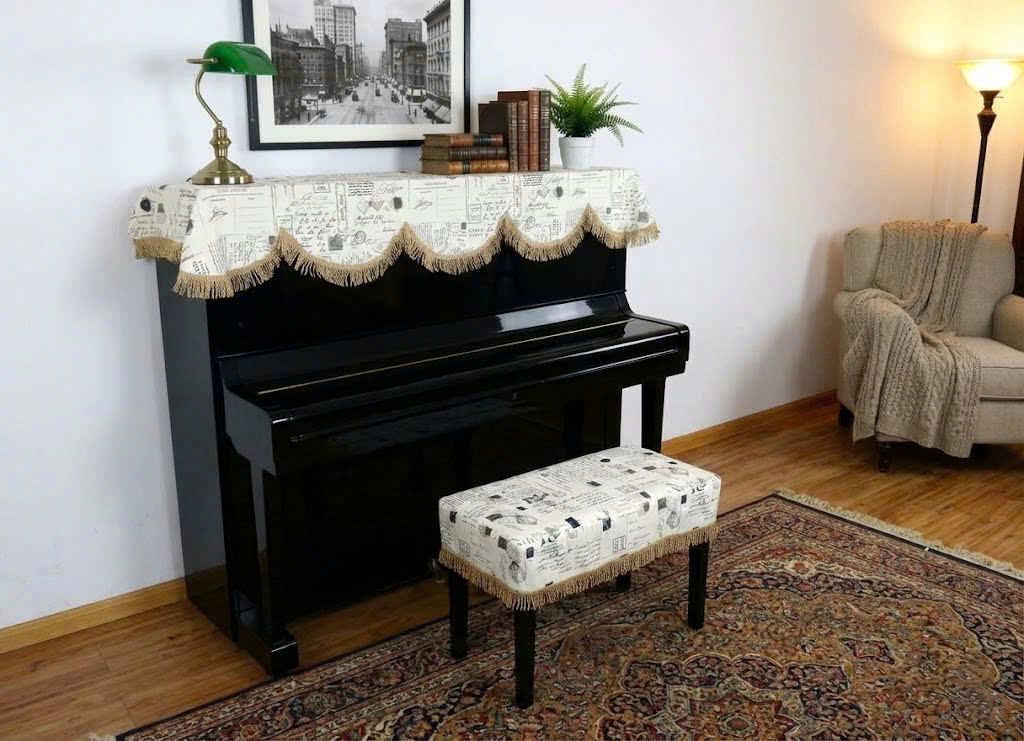 Khăn phủ đàn piano cơ đàn piano điện tử 88 phím sang trọng cổ điển - Hàng chính hãng