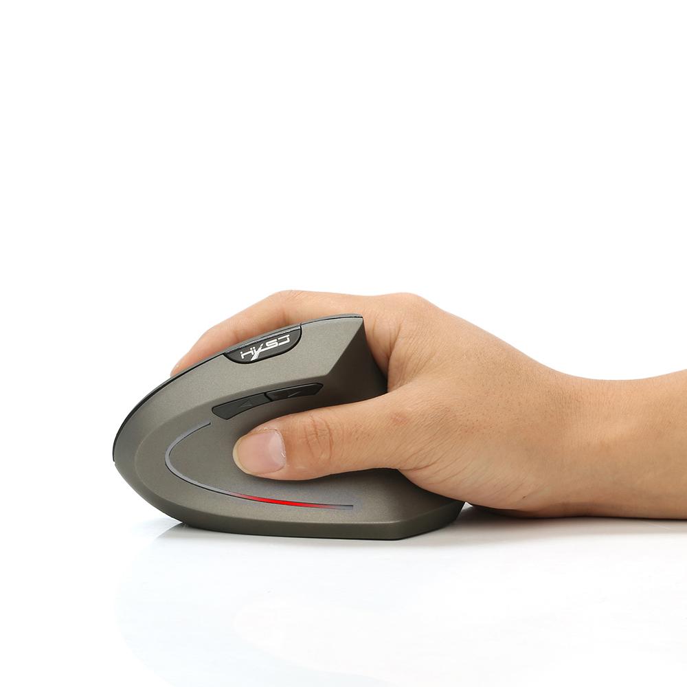 HXSJ T24 2.4G Wireless Mouse Vertical Ergonomic Mouse with USB Receiver Replacement for Notebook PC Laptop Macbook