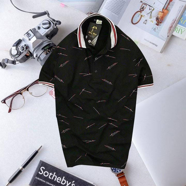 Áo Polo nam cổ bẻ phối Bồ Công Anh vải cá sấu Cotton xịn,chuẩn form,sang trọng-lịc lãm