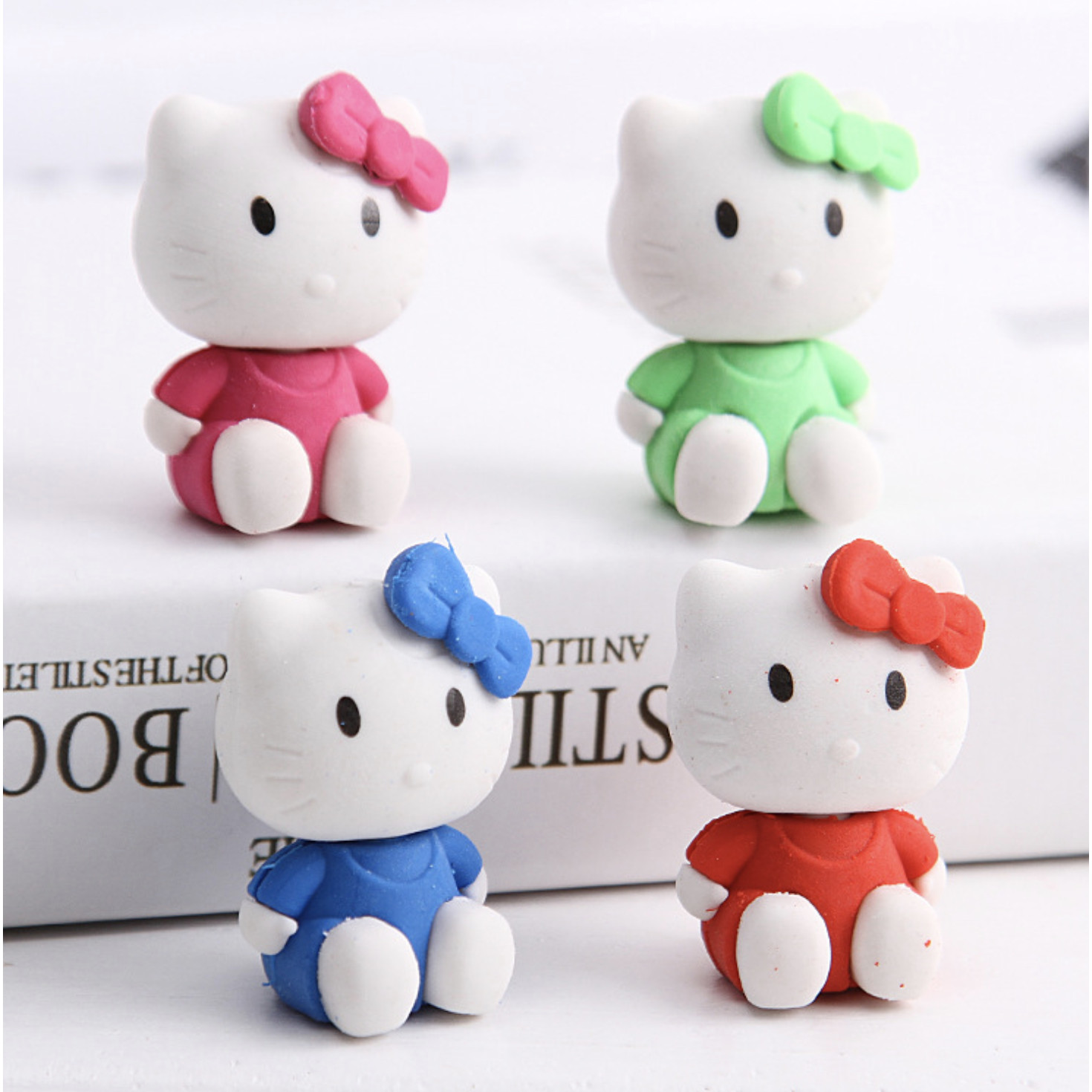 [COMBO 4 CHIẾC] Cục Tẩy Hình Mèo Hello Kitty Siêu Dễ Thương