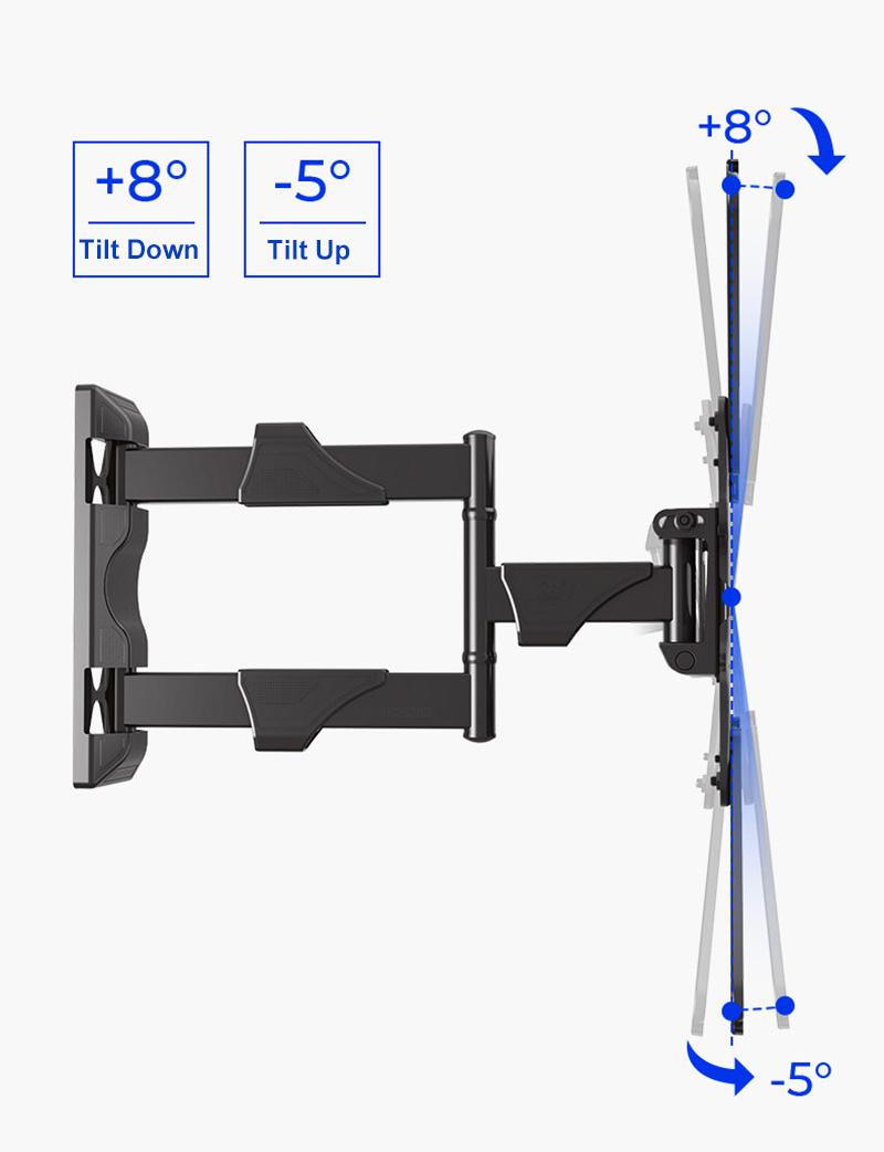 Mới NB P4 Full Motion 32-55 inch Tường gắn trên bảng phẳng LCD LED Display Mount khung Max.Vesa 400x400mm Tải 27.2kgs