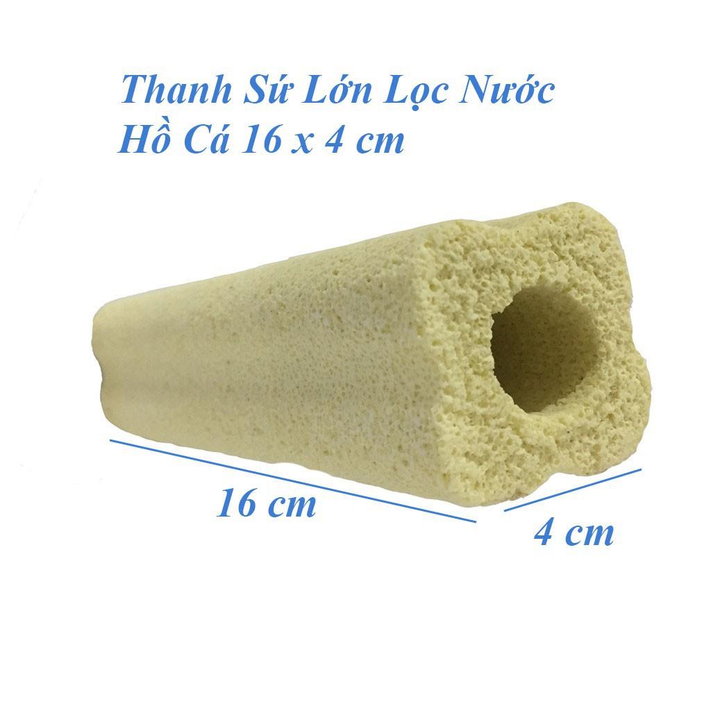 Thanh Sứ Lọc Cây Lớn 16x4cm - Vật Liệu Lọc Nước Hồ Cá - Bể Cá Thanh Sứ