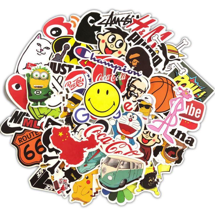 Sticker dán cao cấp LOGO THƯƠNG HIỆU Cực COOL ms#53