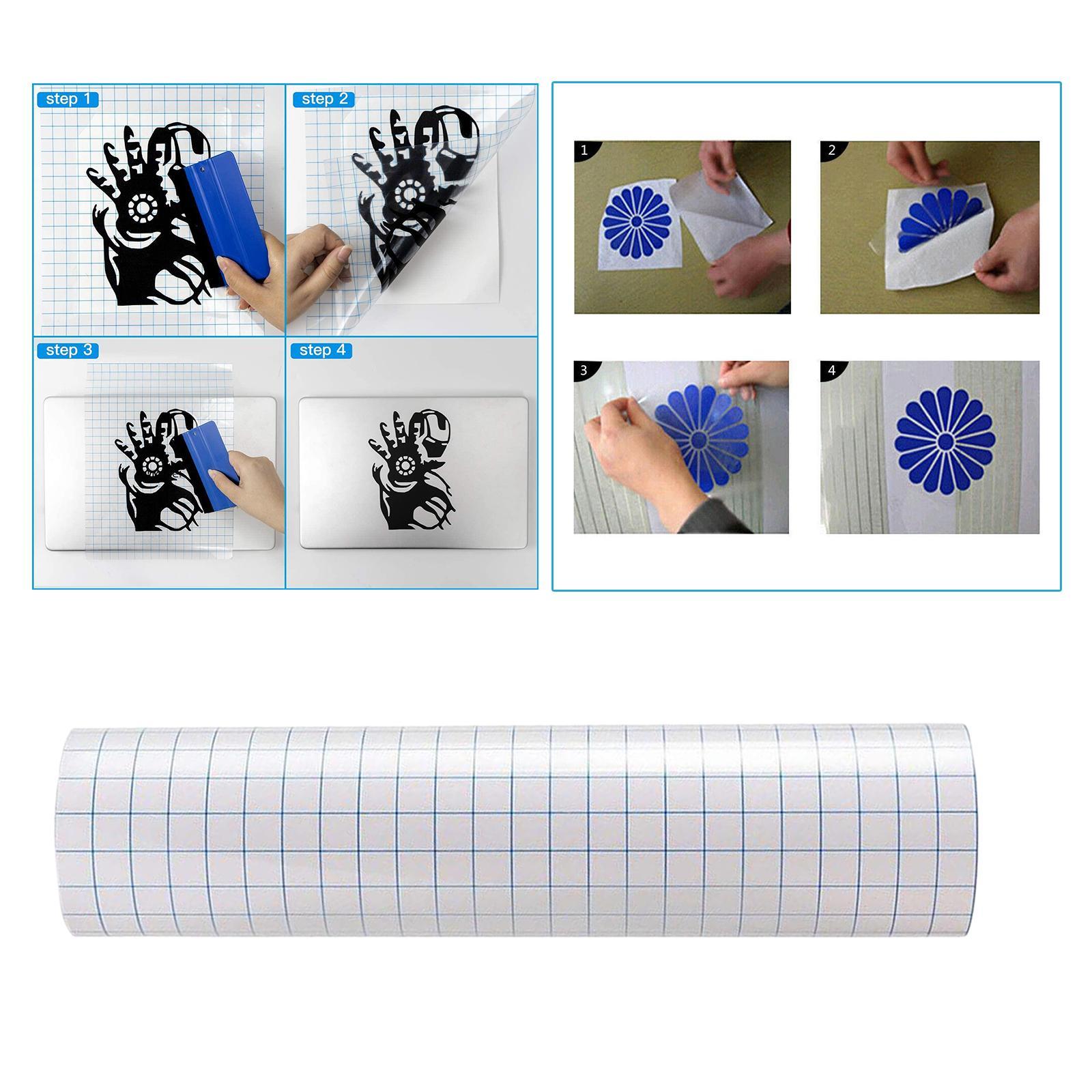 12"x3.28 Feet  Transfer Tape w/ Grid for Adhesive   Transfer Tape