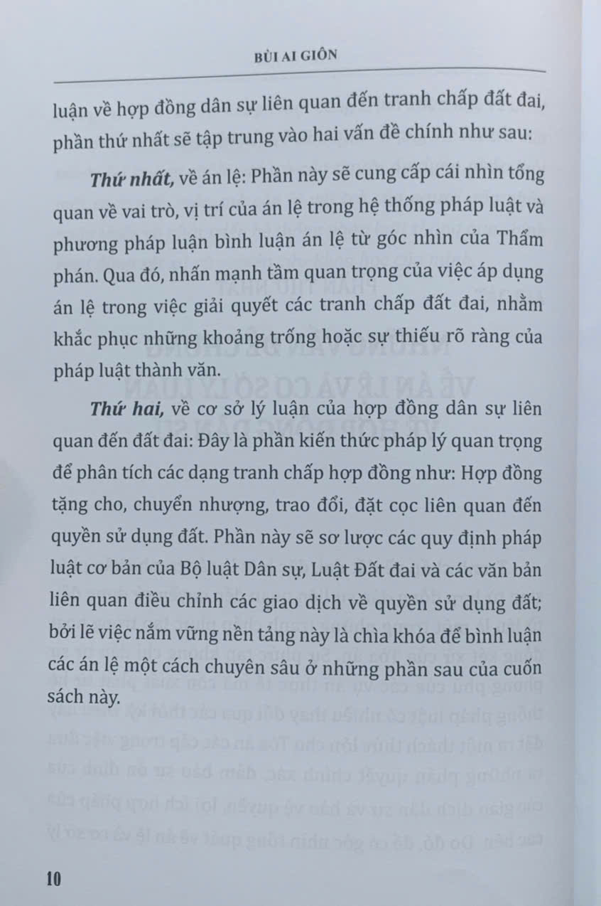 Bình luận các án lệ tranh chấp về đất đai – Góc nhìn từ thực tiễn xét xử của Thẩm phán (tập 1 và 2)