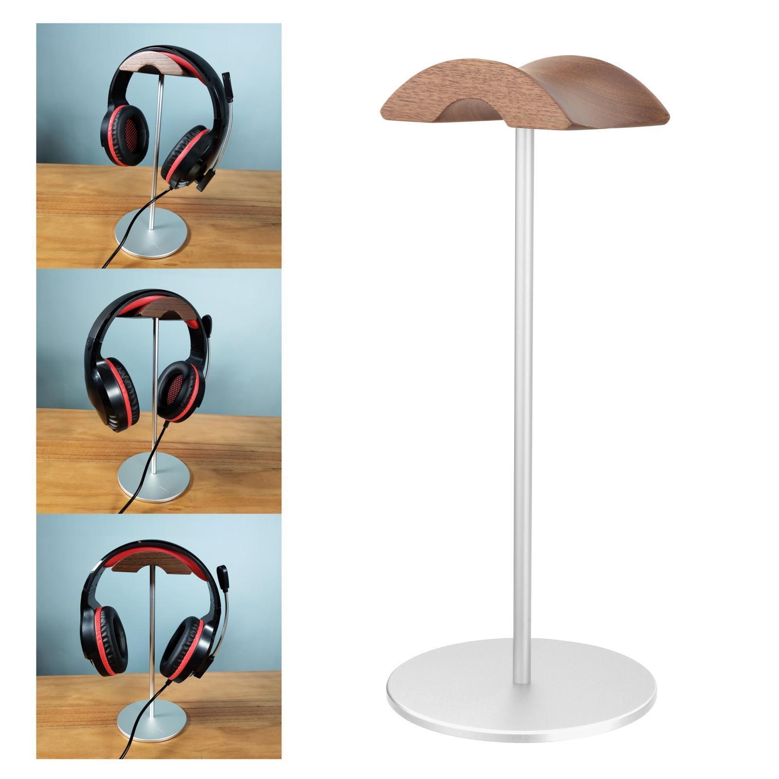 Headphone Stand Natural Wood  Mount for Headphones