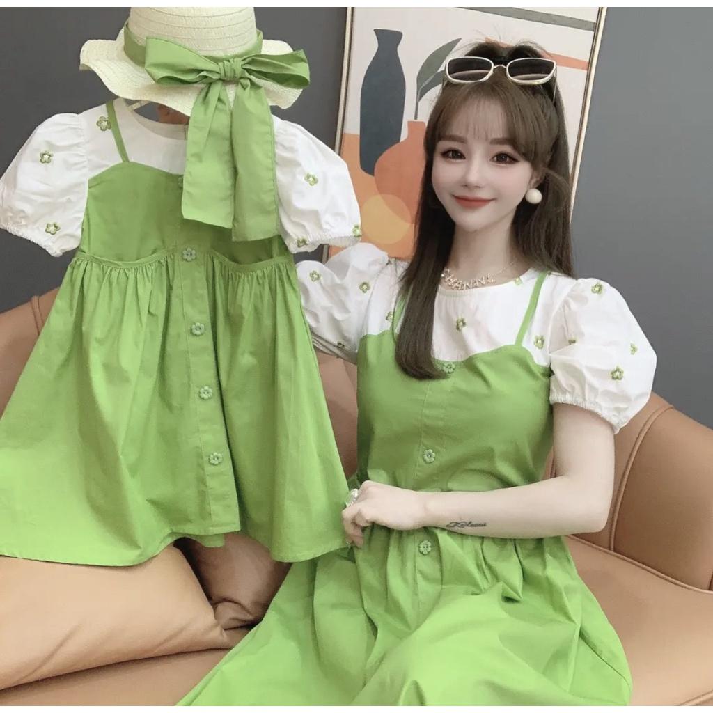 VT93 Size90-130 (9-27kg) Váy đầm bé gái kiểu dáng công chúa yếm 2 dây Quần áo trẻ em hàng quảng châu