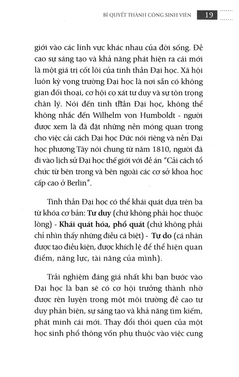Bí Quyết Thành Công Sinh Viên (Tái Bản)