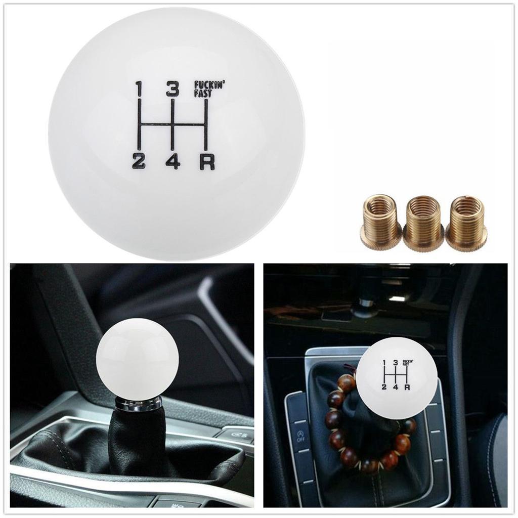 Universal Car 5 Manual Speed Round Ball Gear   Knob Lever  Black