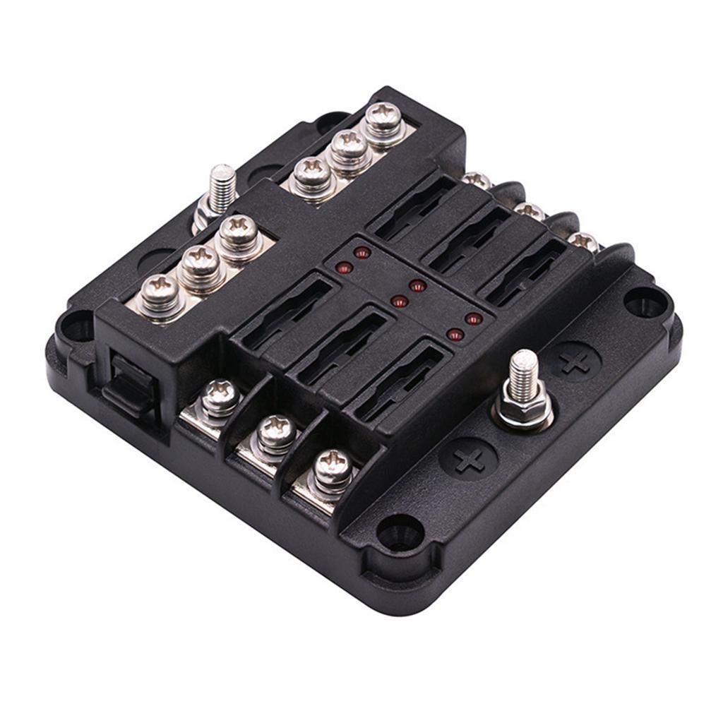 Blade Fuse Block Fuse Box Holder with LED Indicator for Car Truck Marine