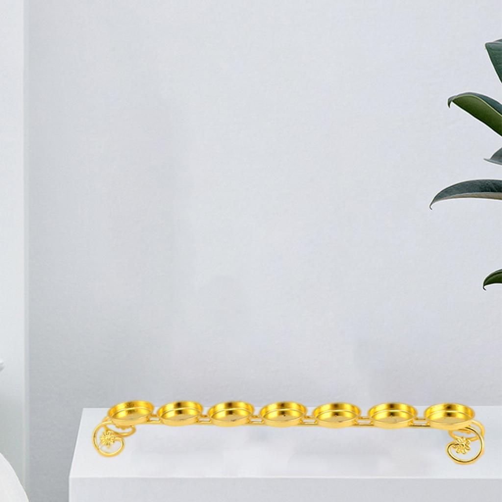 Classic Butter Lamp Holder 7 Tealight Candle Ghee Lamp Holders Decoration