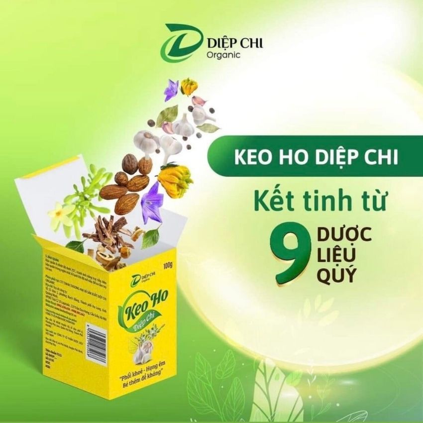 Keo Ho Diệp Chi Hỗ Trợ Điều Trị Ho, Bổ Phế, Giảm Tăng Tiết Đờm, Đau Rát Họng, Khản Tiếng Do Ho Kéo Dài, Dùng Được Cho Cả Gia Đình - Hũ 100g