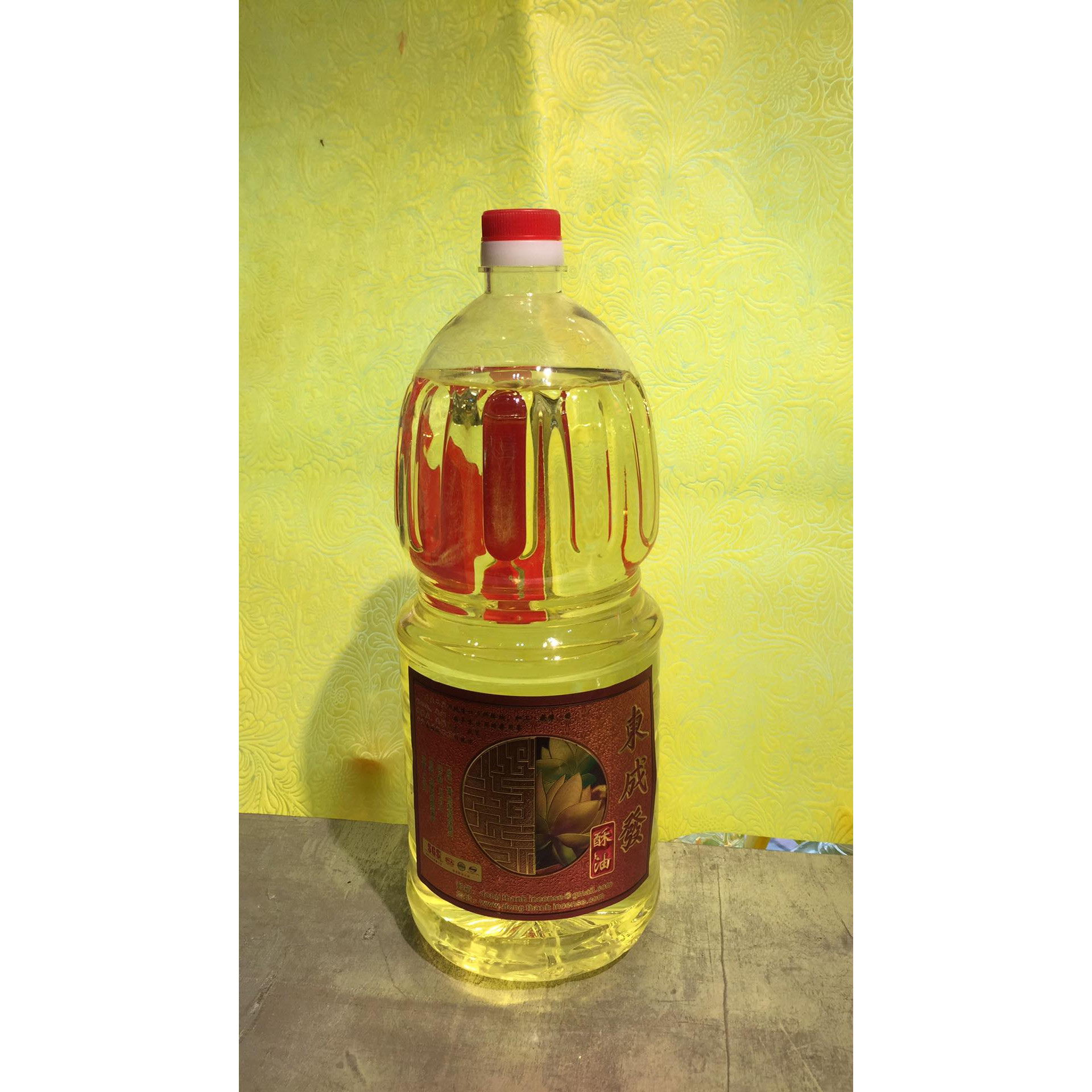 1 Can Dầu bơ thực vật cháy không khói, không muội, màu vàng, an toàn 2,5L