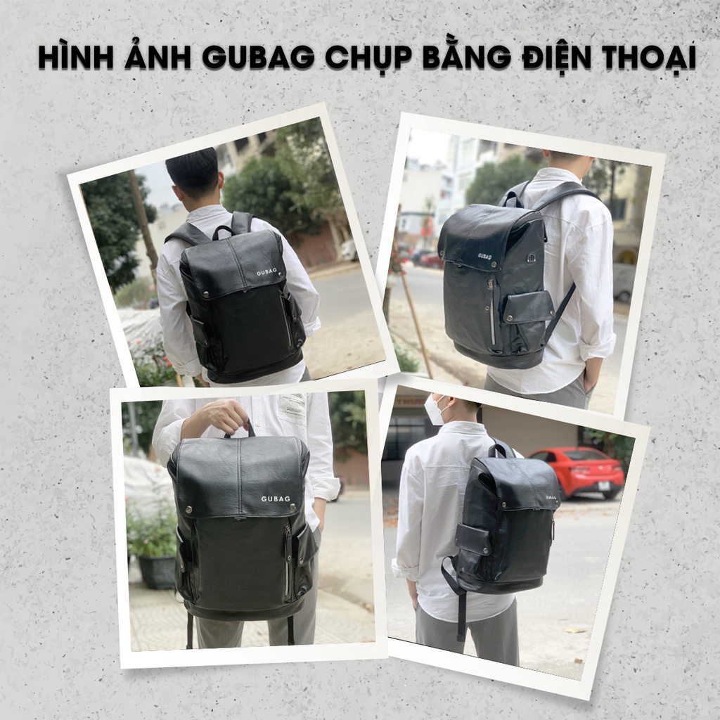 Balo nam thời trang đi chơi, đi học GuBag, dòng balo phong cách thời trang cao cấp, đẹp xịn, chống nước, chống sốc