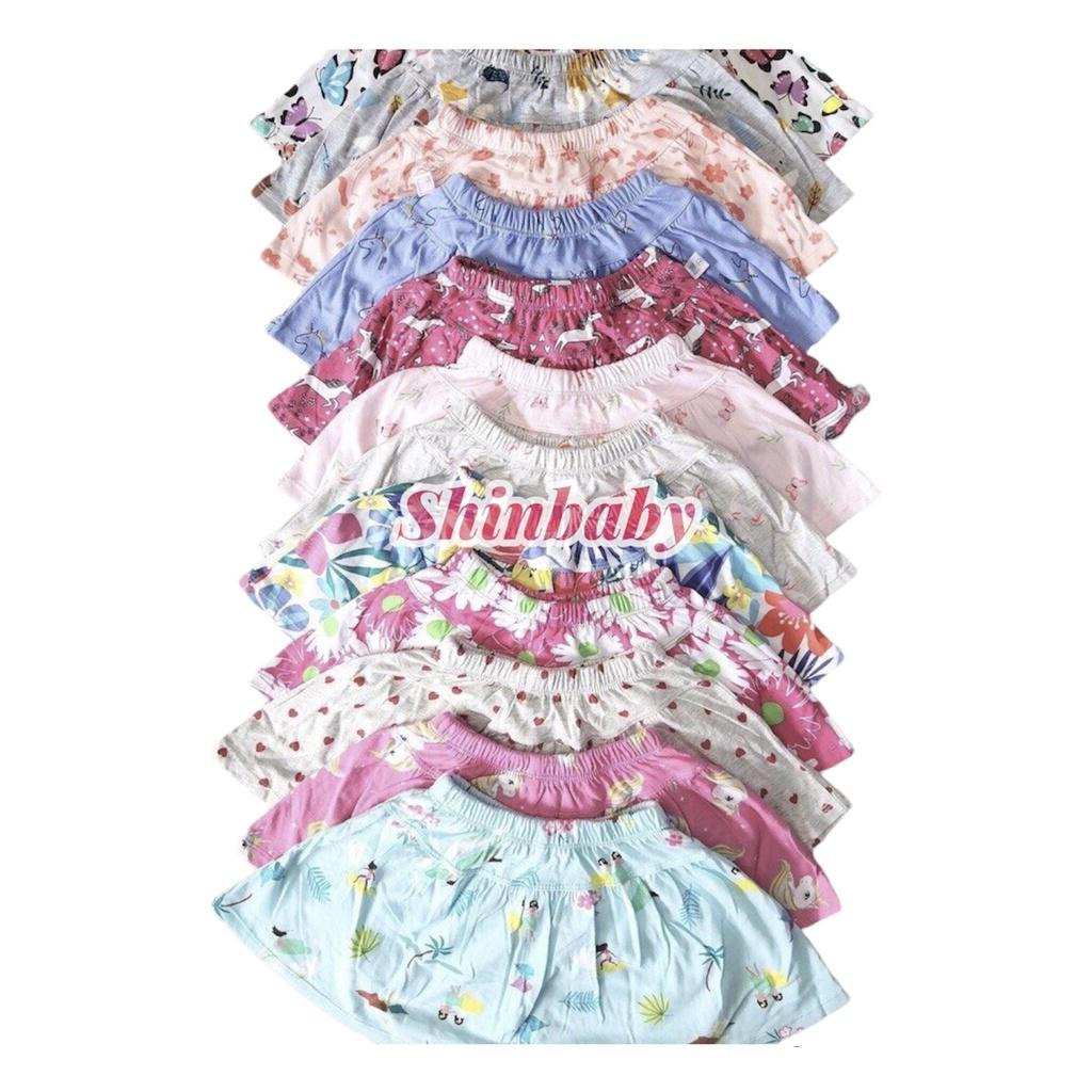 Set 2 chân váy bé gái có quần đùi bên trong nhiều họa tiết dễ thương vải cotton xuất xịn mềm mát (10-30kg)