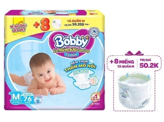 BOBBY TẢ DÁN M76 (TẶNG 8 MIẾNG TẢ QUẦN TRONG GÓI)