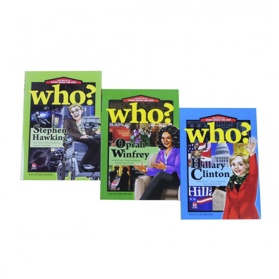 Bộ 3 Cuốn - Danh Nhân Thế Giới - Hillary Clinton, Stephen Hawking, Oprah Winfrey