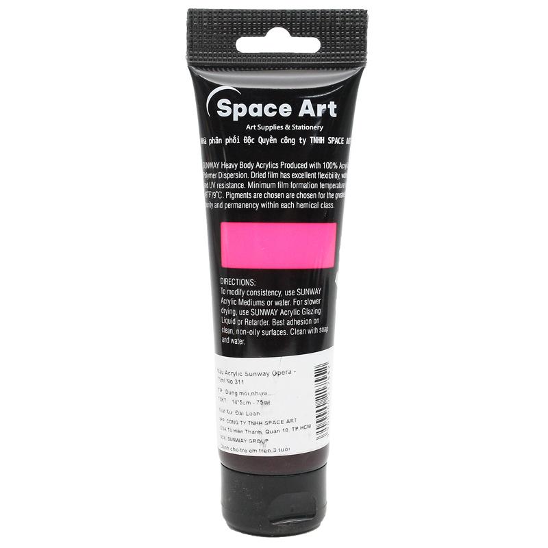 Tuýp Màu Vẽ Acrylic 75 ml - Sunway No.311 - Opera