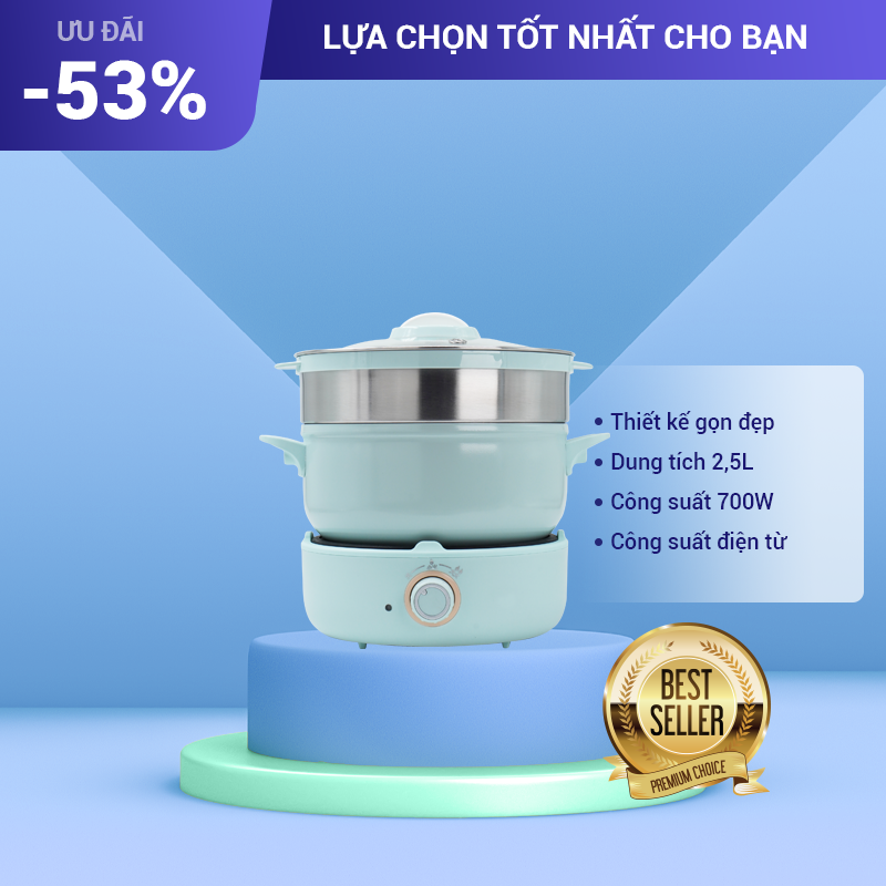 Nồi Lẩu Điện Cao Cấp Với Dung Tích Lớn, An Toàn Sử Dụng