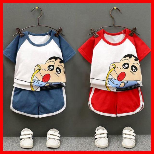 Bộ Cộc Tay Cho Bé Hình Cậu Bé Bút Chì - QATE33