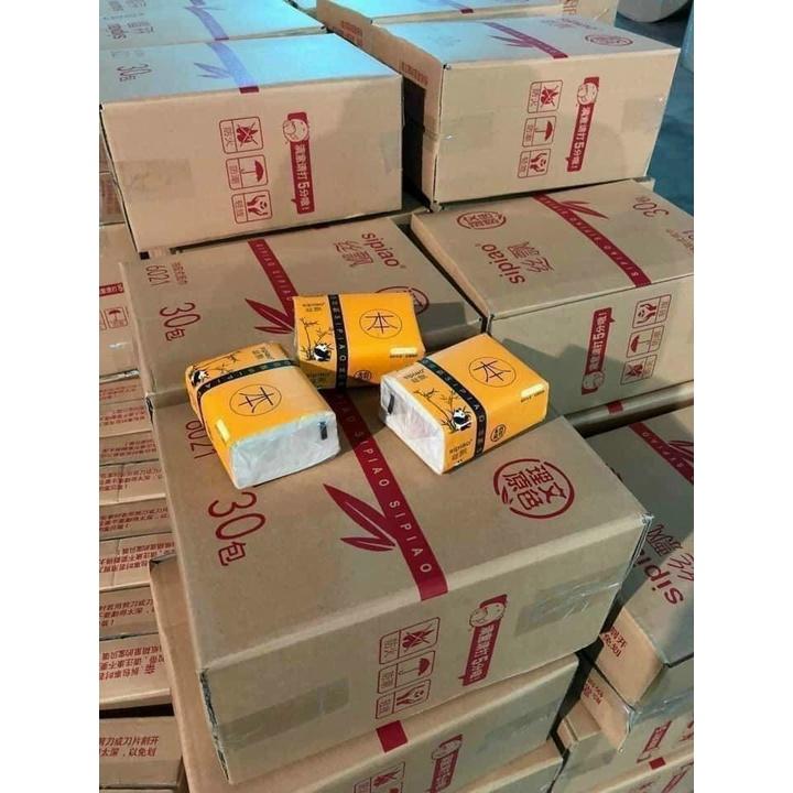 SET 10 GÓI GIẤY GẤU TRÚC SIỂU RẺ , 3 LỚP