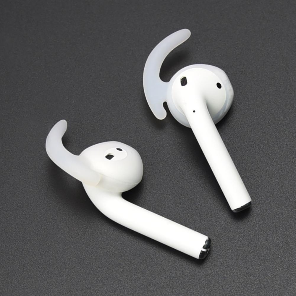 Cặp Vỏ Bọc Bảo Vệ Hộp Đựng Tai Nghe Airpod Bằng Silicon Có Móc Chống Trượt Tiện Dụng