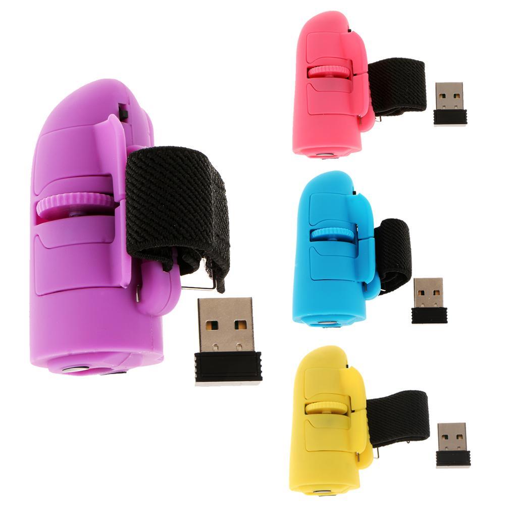USB Wireless Finger Rings Optical Mouse 1200DPI for PC Laptop