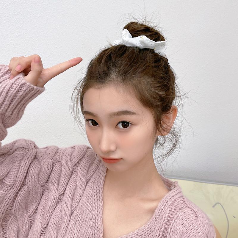 Scrunchies cột tóc, buộc tóc sợi lưới, họa tiết ánh sao, nhiều màu thanh lịch PK1023