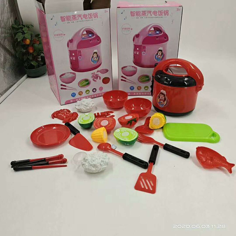 Nồi cơm điện màu hồng đồ chơi cho bé, nhựa abs loại 1 - Quà tặng ý nghĩa cho bé