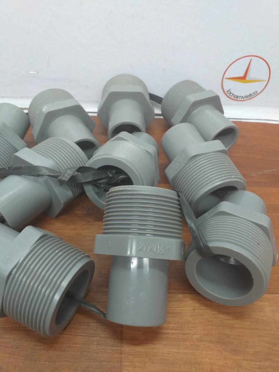 Nối ren ngoài 49 ống 27 nhựa Bình Minh