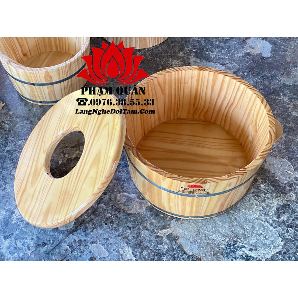 Chậu ngâm mông, xông phụ khoa,tắm cho bé, chậu gỗ ngâm mông