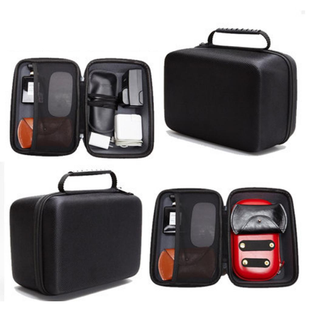 Electronics Travel Organizer Storage Bag for Accessories Cable Cord EVA Black Large