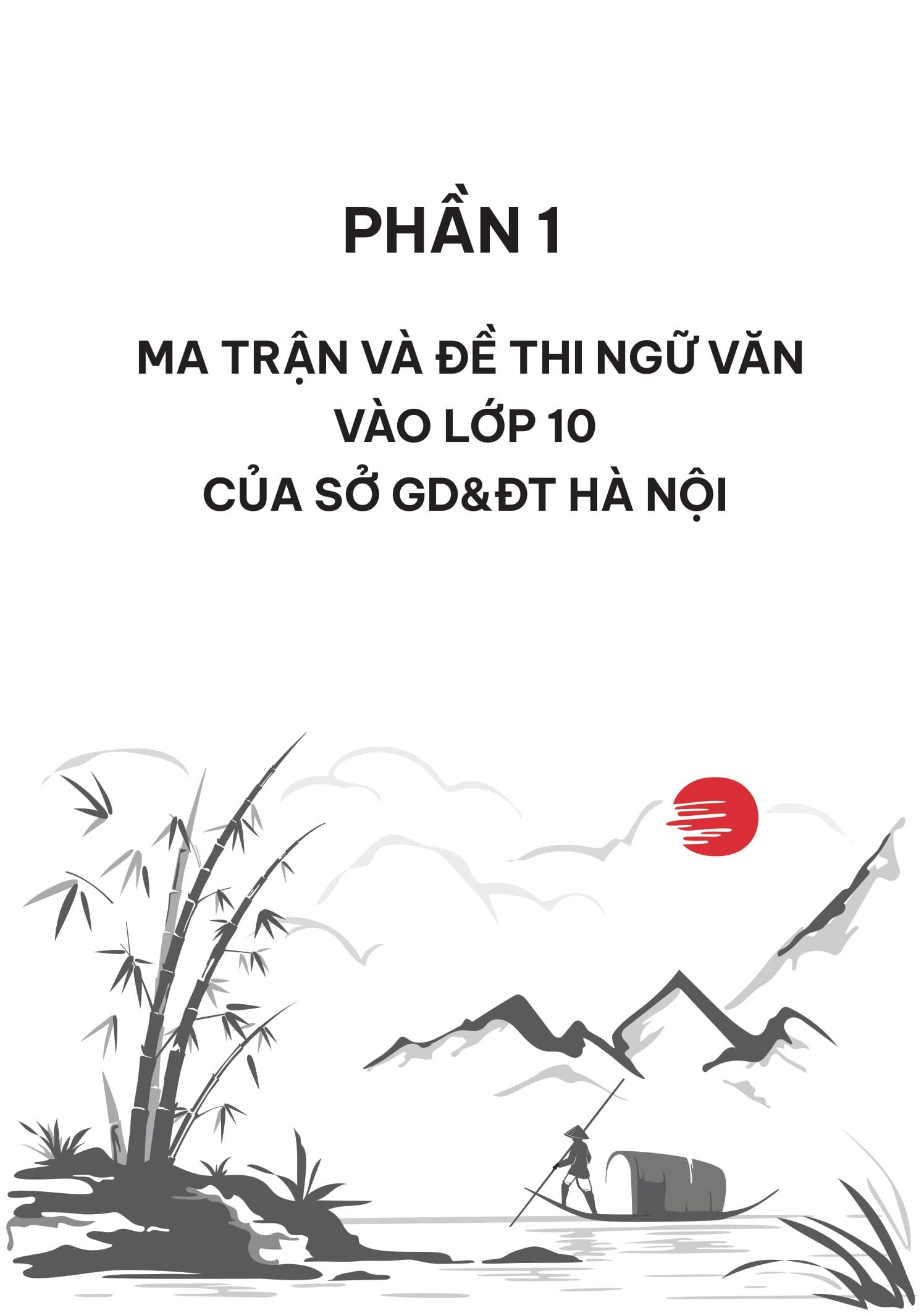 Sách - 50 Đề Minh Họa Thi Vào 10 - Môn Ngữ Văn (Theo Cấu Trúc Đề Của Sở Giáo Dục Và Đào Tạo Hà Nội)