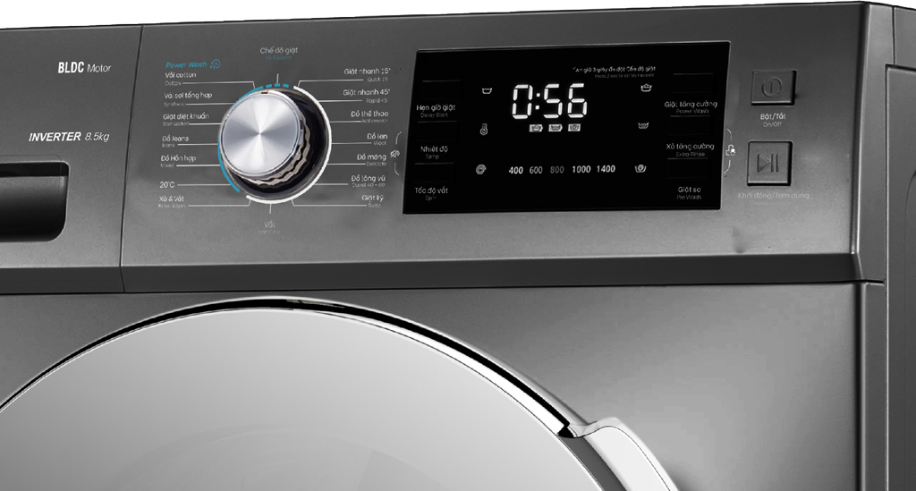Máy giặt Casper Inverter 8.5 kg WF-85I140BGB - Hàng chính hãng