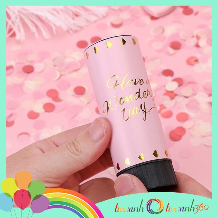 Ống phụt giấy Confetti Popper (màu ngẫu nhiên)