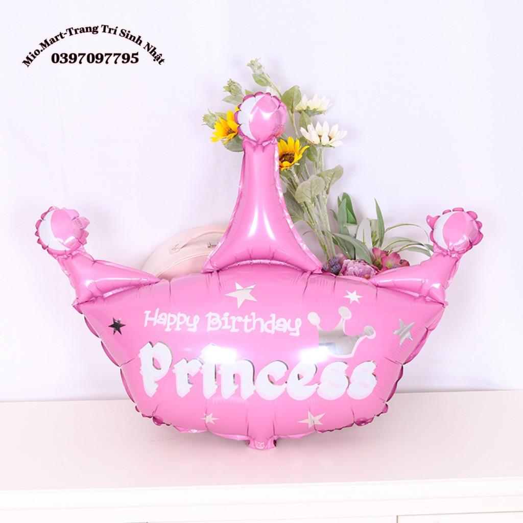 Bóng Bay Vương Miện Công Chúa Hoàng Tử Trang Trí Sinh Nhật Cho Bé BB20