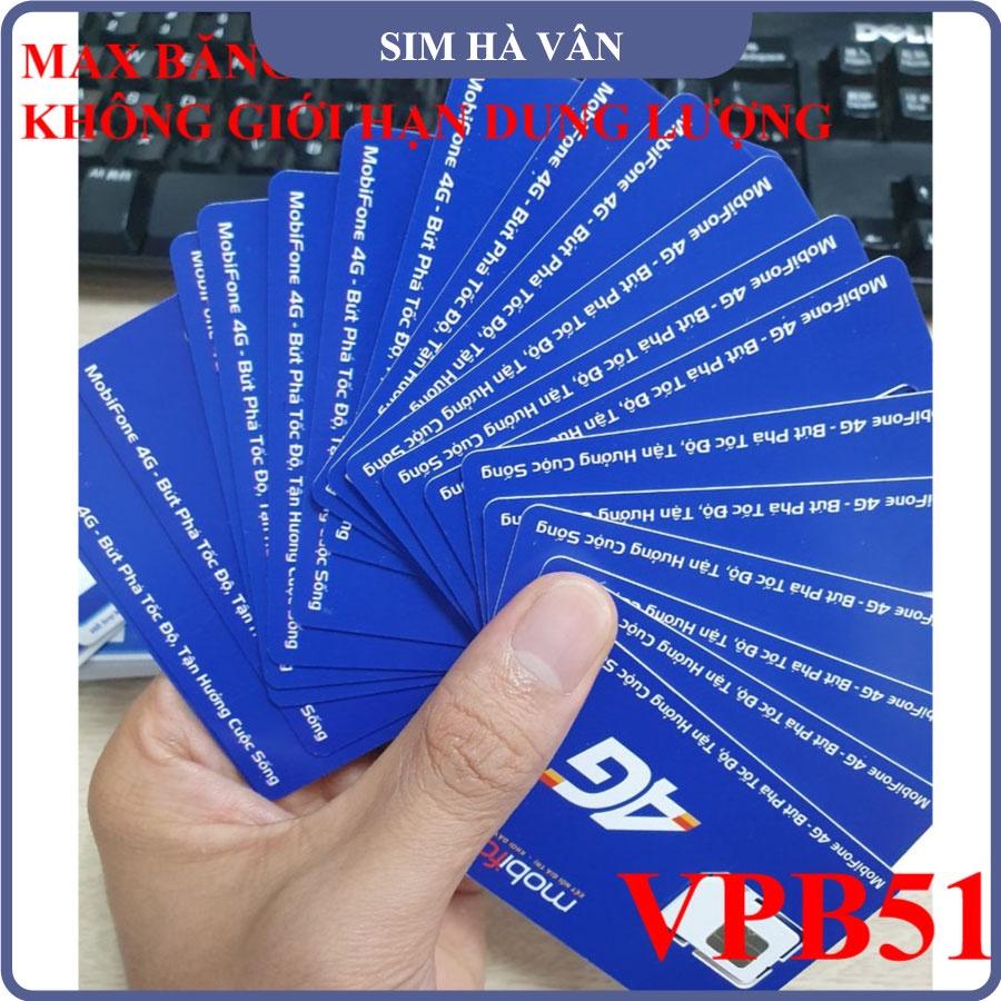 Sim 1 tỷ Gb không giới hạn băng thông mobifone VPB51- hàng chính hãng