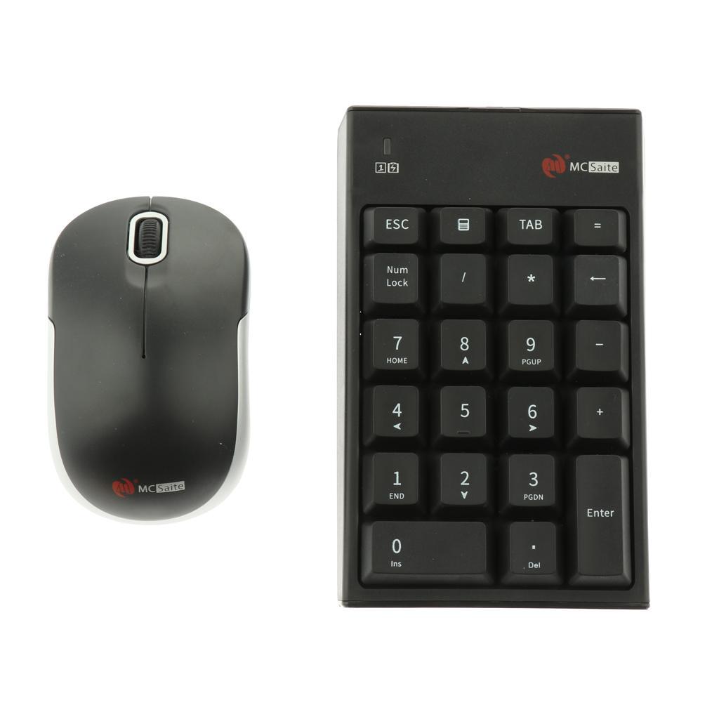 Portable Slim Number Pad And Mouse Combo for Laptop Desktop Computer PC