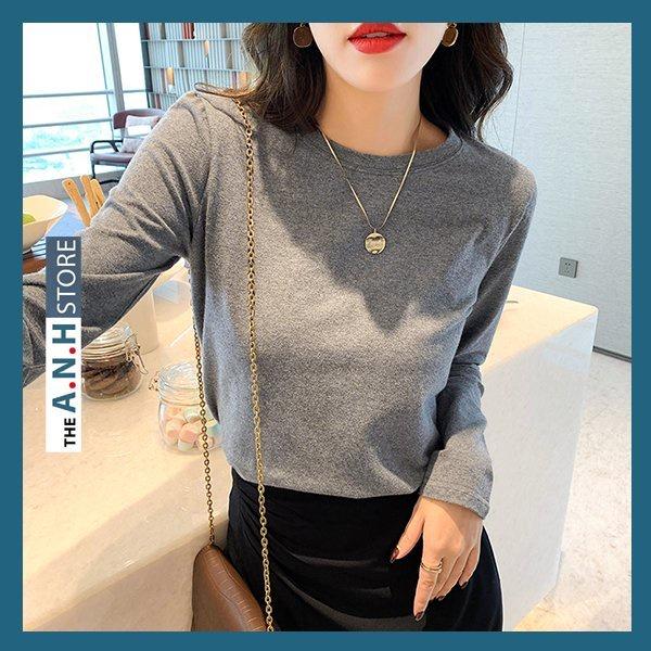 Ao thun nữ tay dài chất cotton mềm mịn