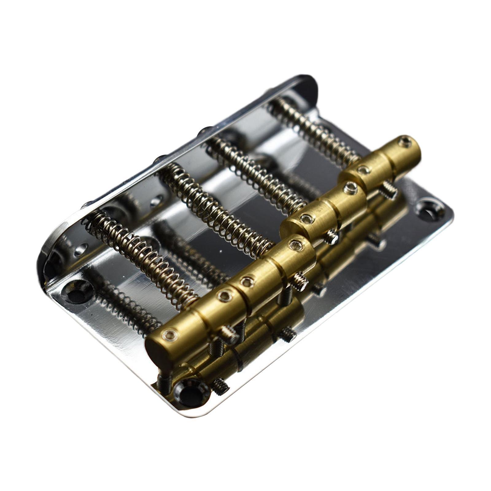Black Professional 4 String Bass Bridge for Electric Bass Guitar