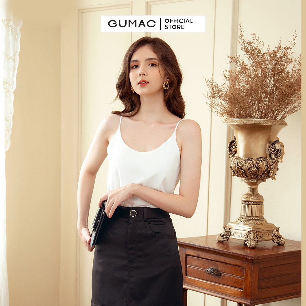 Chân váy dài GUMAC VB914 dằn chỉ