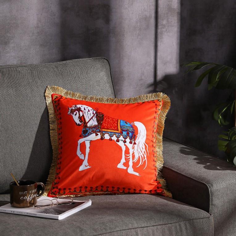Gối Tựa Lưng | Gối Tựa Sofa, Gối Vuông Trang Trí Hoa Văn Hiện Đại Kích Thước 45x45cm