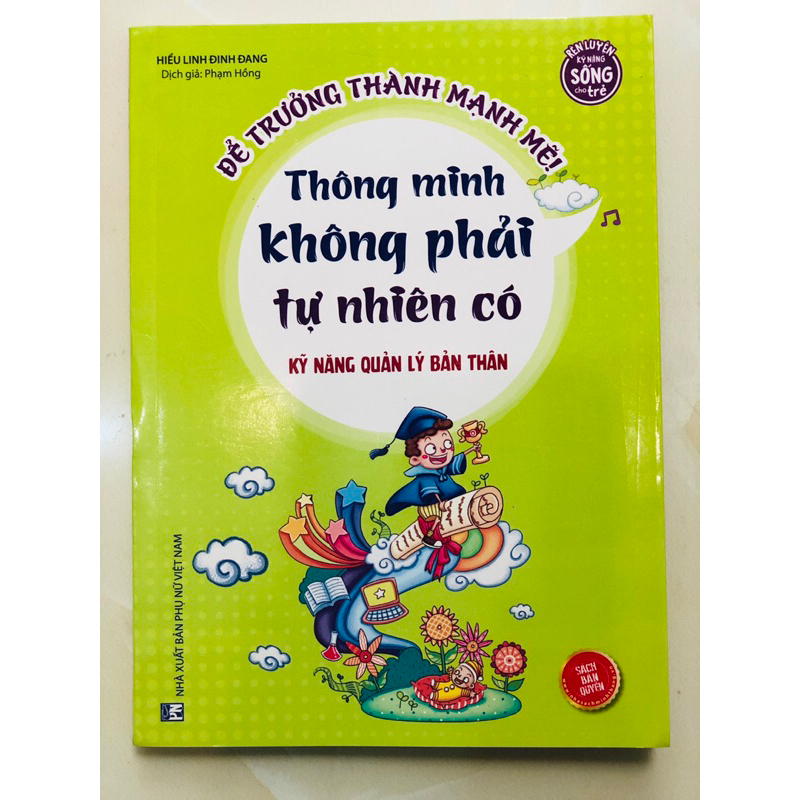 Sách - Kỹ năng quản lý bản thân - Thông minh không phải tự nhiên có - MT