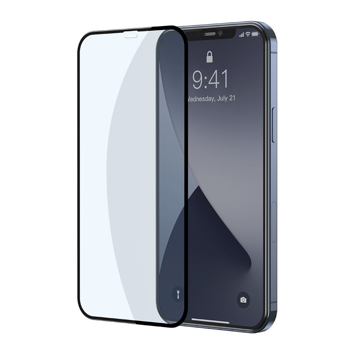 Miếng dán kính cường lực Full 3D Baseus cho iPhone 12 pro / 12 - Hàng chính hãng