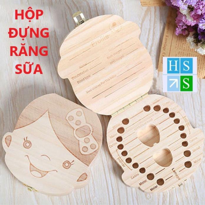 Hộp đựng răng sữa độc đáo hộp gỗ đựng răng sữa cho bé lưu giữ kỷ niệm - NPP HS Shop