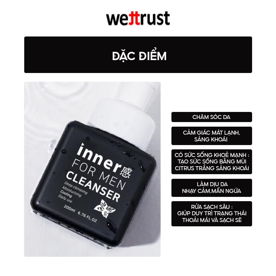 Gel Vệ Sinh Vùng Kín Dành Cho Nam Wettrust Innergarm For Men 200ml