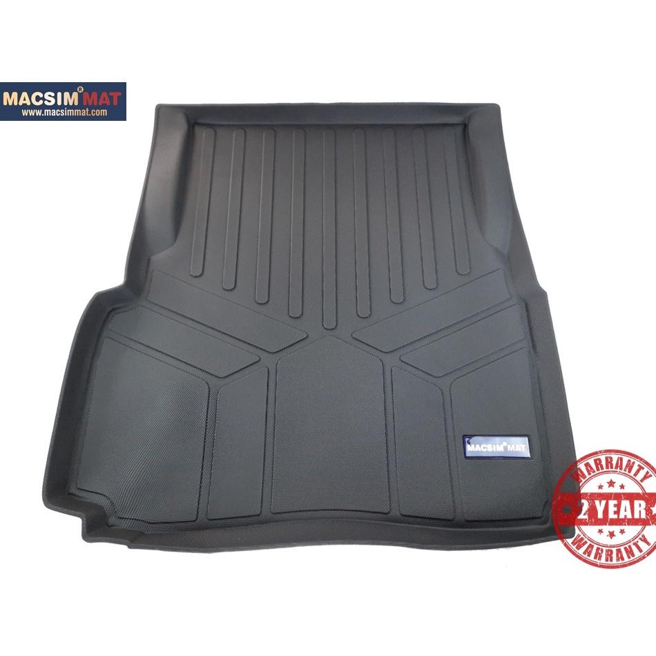 Thảm lót cốp xe ô tô Maserati Quattroporte 2013-2017 nhãn hiệu Macsim chất liệu TPV cao cấp màu đen