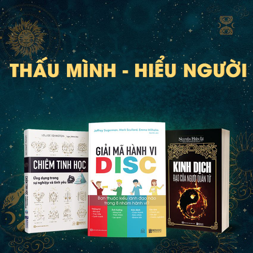 Bộ Sách Tự Giải Mã Bản Thân: Kinh Dịch Đạo Người Quân Tử, Chiêm Tinh Học Ứng Dụng Trong Sự Nghiệp, Tình Yêu Và Giải Mã Hành Vi Bạn Thuộc Kiểu Lãnh Đạo Nào Trong 8 Nhóm Hành Vi?