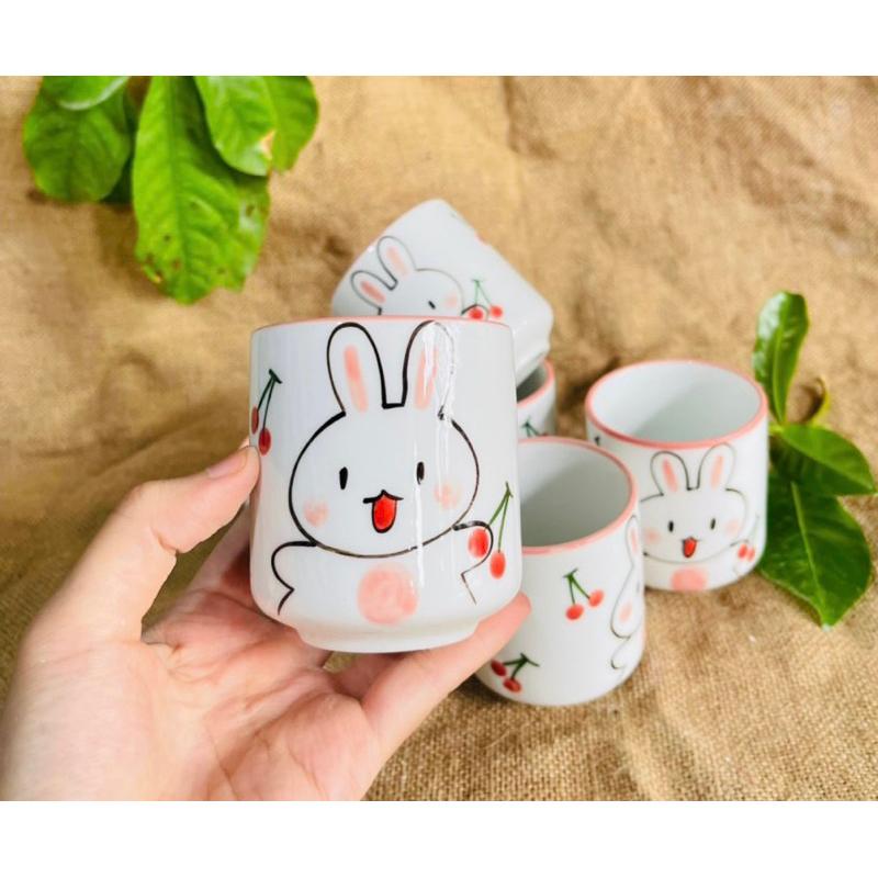 Set 6 ly dung tích 180ml. Gốm sứ Bát Tràng.