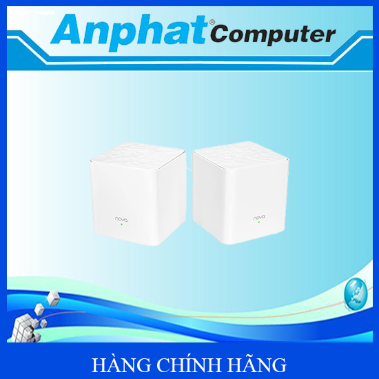 Hệ thống Wifi Nova Mesh cho gia đình Tenda MW3 Chuẩn AC 1200Mbps 2 pack - Hàng Chính Hãng